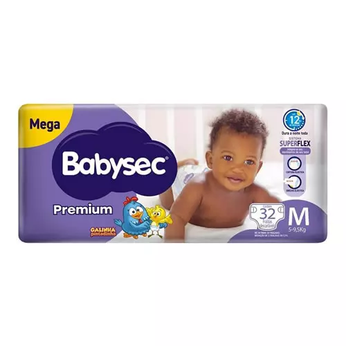 Fralda Babysec Premium M 32 Unidades