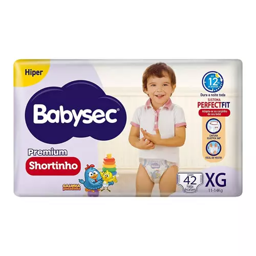 Babysec Fralda Galinha Pintadinha Pants Hiper Xg 42 Unids Cor: Branca