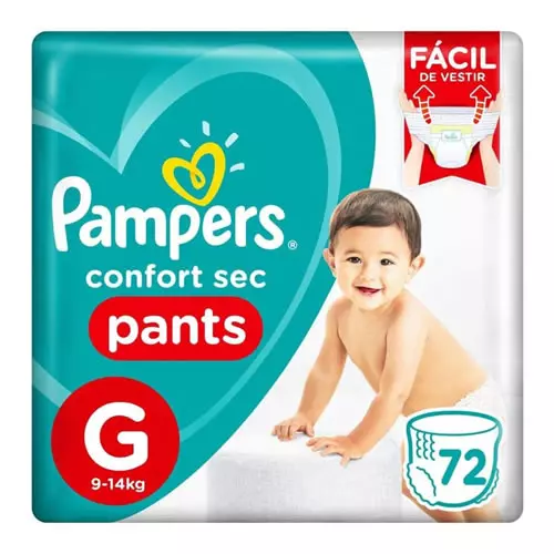 Fralda Pampers Confort Sec Pants G - 72 fraldas