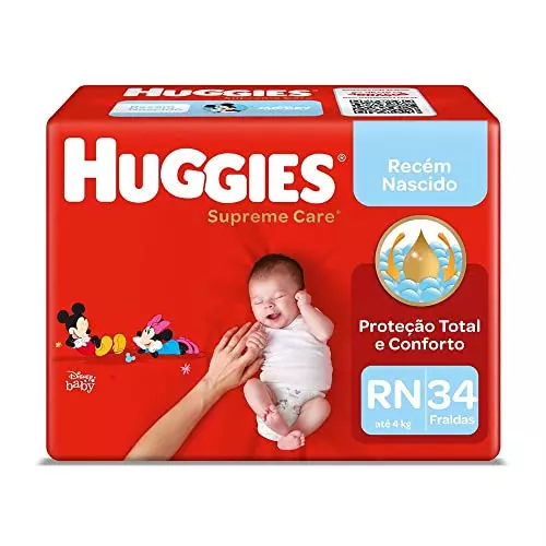 Huggies Supreme - Melhor Fralda RN pelo Custo-Benefício