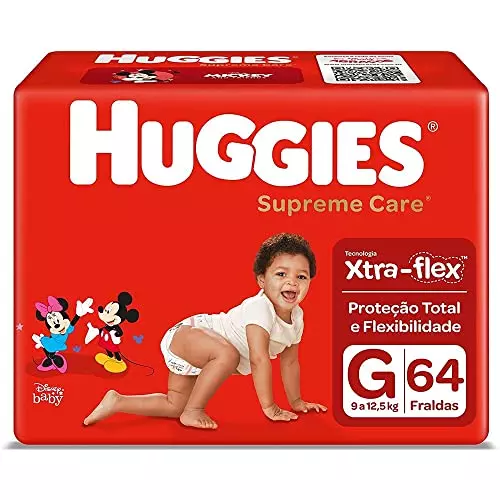 Fralda para bebê Huggies Turma da Mônica Supreme Care