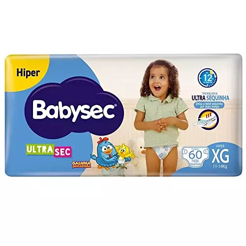 Fralda para bebê Babysec Ultrasec Galinha Pintadinha