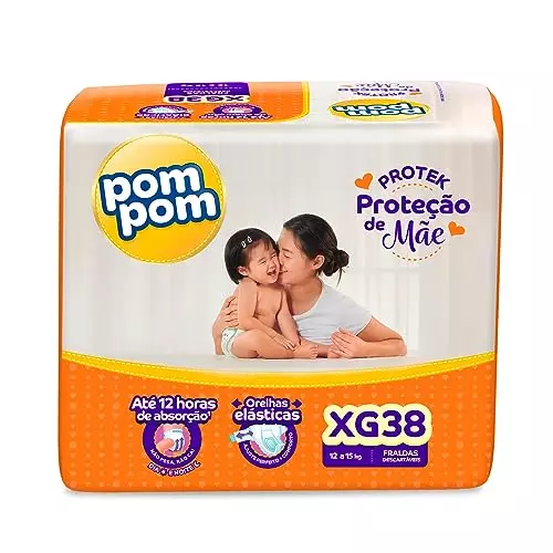 Fralda para bebê Pom Pom Derma Protek