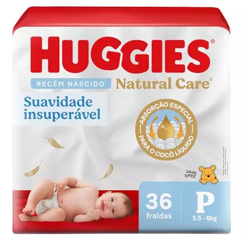 Fralda para bebê Huggies Natural Care