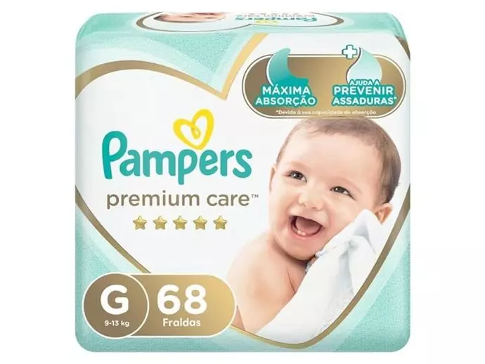 Fralda Pampers Premium Care