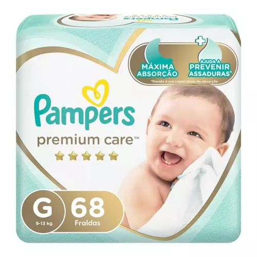 Fralda Pampers Premium Care