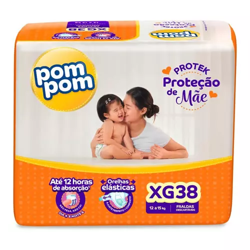 Fralda Pom Pom Protek Proteção de Mãe