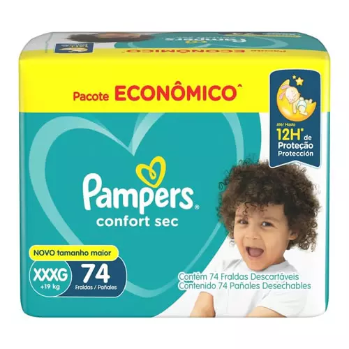 Fralda Pampers Confort Sec