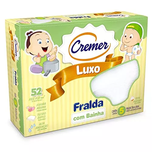 Fralda de pano Cremer Luxo com Bainha