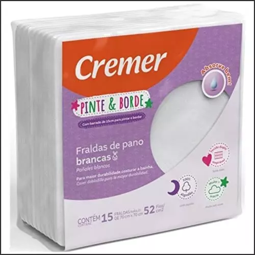 Fralda de pano Cremer Pinte e Borde