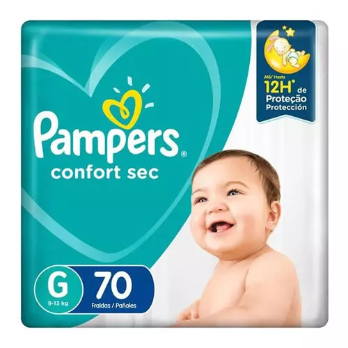 Fralda Confort Sec Pampers Tamanho G