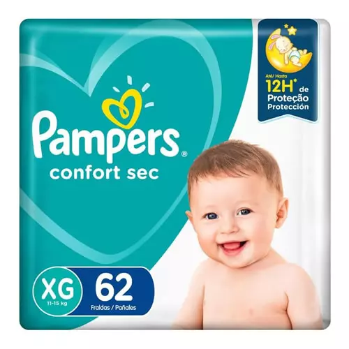 Fralda Confort Sec Pampers Tamanho XG